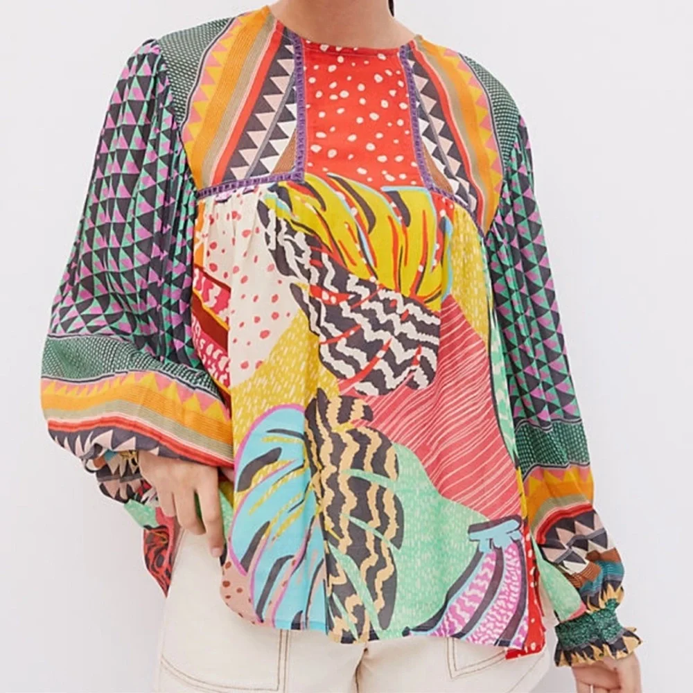 Anthropologie Bl-nk London Miranda peasant blouse_8